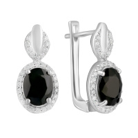 Серебряные серьги CatalogSilver с натуральным сапфиром 5.092ct (2112747)