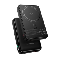 Power bank Borofone BJ82A 10000mAh PD 20W магнитный с функцией беспроводной зарядки black