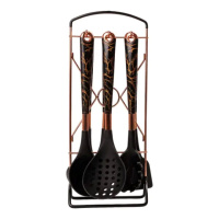 Набор кухонных принадлежностей на подставке 6 штук кухонные аксессуары Мрамор YRUR6