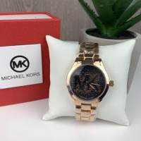 Женские наручные часы Michael Kors качественные . Брендовые часы с браслет золотистые серебристые Розовое
