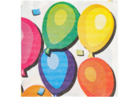 Набір з 20 двошарових серветок Ballons 33х33 см