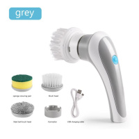 Щітка для миття посуду з насадками акумуляторна Electric cleaning brush №280 (MA2304-19) (60)