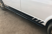 Боковые трубы Black (2 шт., нержавейка) 60мм, Короткая База для Volkswagen T6 2015-2024 гг
