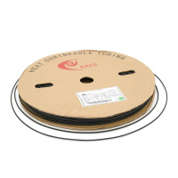 Термоусадочная трубка 1,5 мм, рабочая температура: от -50 ° C до + 125 ° C, черная, 200м, рулон, цена за один метр