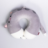 Подушка для шеи Kitty U-образная, серый HP-56-11G