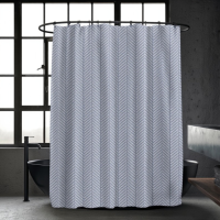 Шторка для ванной и душа с кольцами 180x180 см водоотталкивающая, шторка для ванной и душевой с крючками,цвет белый гранит