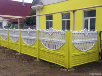 Забор наборной бетонный, армированный