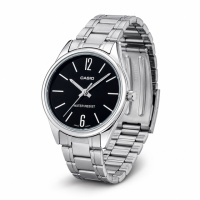 Жіночий годинник Casio LTP-V005D-1B Класичний зі сталевим браслетом та мінеральним склом