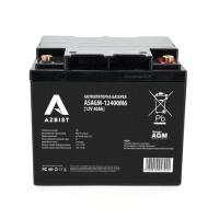 Акумулятор AZBIST Super AGM ASAGM-12400M6, Black Case, 12V 40.0Ah (198x166x171) Q1