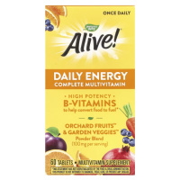 Мультивітаміни із залізом, повний комплекс, Alive! Daily Energy, Complete Multivitamin, Nature's Way, 60 таблеток