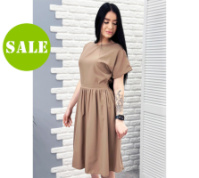 Жіноче плаття міді з короткими рукавами «Валенсія» оптом та по дропшипінгу | Норма | Розпродаж моделі