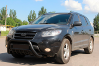 Кенгурятник WT002 Black (нерж.) для Hyundai Santa Fe 2 2006-2012 гг