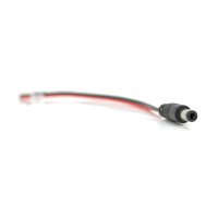 Разъем питания DC-M (D 5,5x2,5мм) => кабель длиной 25см  black -red, Black plug  OEM Q100