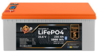 Акумуляторна батарея LogicPower LP LiFePO4 25,6V - 230 Ah (5888Wh) (BMS 200A/100А) пластик LCD Smart BT (LP23535)
