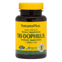 Пробиотики Тройная Сила, Tri-Dophilus, Nature's Plus, 60 Вегетарианских Капсул