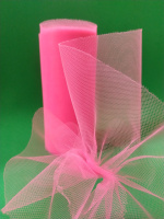 Фатин однотон. Ширина - 15 см. Цвет - ярко розовый.  Цена указана за 1 метр