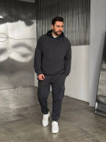 Чоловічий спортивний костюм Jack з худі сірий RD434
