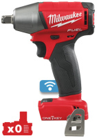 Гайковерт акумуляторний безщітковий 1/2'' MILWAUKEE M18 ONEIWF12-0, 300Нм, з кільцем (каркас)