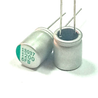 1200mkF-6,3V 105 10x13 polymer FB Samwha - конденсатор полимерный 1200 мкФ - 6.3 В