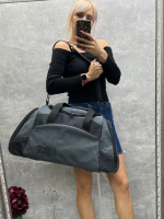 N сіра - дорожньо-спортивна вмістка сумка на блискавці з безліччю кишенями (5144)