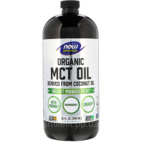 Органічна Олія МСТ, Organic MCT Oil, Now Foods, 946 мл