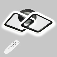 Стельова LED люстра, світлодіодний світильник Sunlight чорний 6325/2S