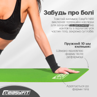 Коврик для фитнеса и йоги EasyFit NBR 10 мм Зеленый