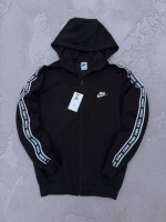 Кофта Nike унісекс лампас чорна