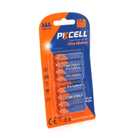 Батарейка щелочная PKCELL 1.5V AAA/LR03, 8 штук в блистере цена за блистер, Q10