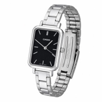 Жіночий годинник Casio LTP-V009D-1E — класична модель з прямокутним корпусом та металевим браслетом