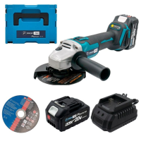 Шліфмашина кутова акумуляторна PROFI-TEC DGA20BL 006593 (2акум.20В 4Aг PT2040EP/зарядний/кейс)