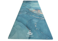 Килимок для йоги замшевий Sitara Aqua Marble RAO 183×68×0.5 см