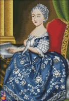 А2 Французская живопись «Принцесса Мария Аделаида с голубкой»
