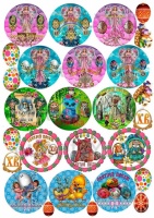 Вафельные картинки на тему: Пасха