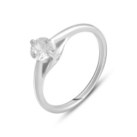 Серебряное кольцо CatalogSilver с фианитами, вес изделия 1,62 гр (2138549) 15 размер