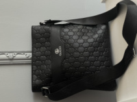 Сумка чоловіча месенджер через плече стеганий Gucci