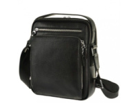 Сумка мессенджер Vintage 14578 кожаная Черная