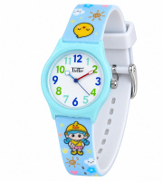 Дитячий наручний годинник Better 012 Chick Light Blue-White у стилі Casual з блакитним силіконовим ремінцем