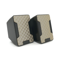 Колонки 2.0 Hotmai A16 USB+3.5mm, 2x3W, 20Hz- 18KHz, с регулятором громкости, Black, BOX, Q24