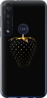 Чехол на Motorola G8 Plus Черная клубника 3585u-1837