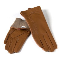 PODIUM Перчатка Женская кожа (Ш) F23 мод2 т.беж st21 Распродажа