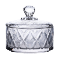 Конфетница с крышкой Ø 10 стеклянная HP-YH-20