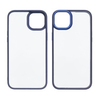 Чехол Aluminum Camera Frame для Apple iPhone 14 color  03 темно-синий Люкс