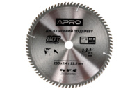 Диск пильний по дереву Apro 230 x 22.220мм x 80T (830201)