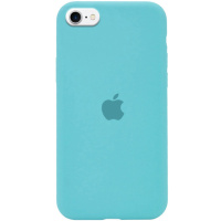 Чохол Silicone Case Full Protective (AA) для iPhone SE 2 / 3 (2020 / 2022) / iPhone 8 / iPhone 7, Бірюзовий / Marine Green - купити в SmartEra.ua