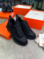 Кросівки чорні Hermes Bouncing Black ob399