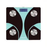 Смарт весы электронные Sokany 26х26 см до 180 кг с Bluetooth Мятный SK-19029GR