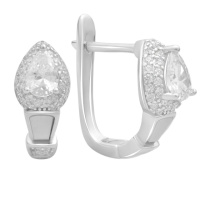 Серебряные серьги CatalogSilver с натуральным перламутром (2187097)