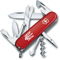 Нож Victorinox Climber Ukraine Red «Тризуб» (1.3703_T0010u)