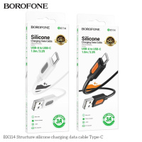 Кабель USB Borofone BX114 Silicone Type-C 3A